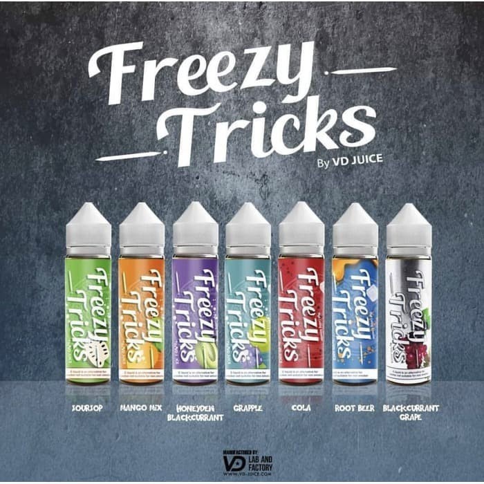 Freezy Tricks 60ML Series 100% Authentic by VD Juice Malaysia