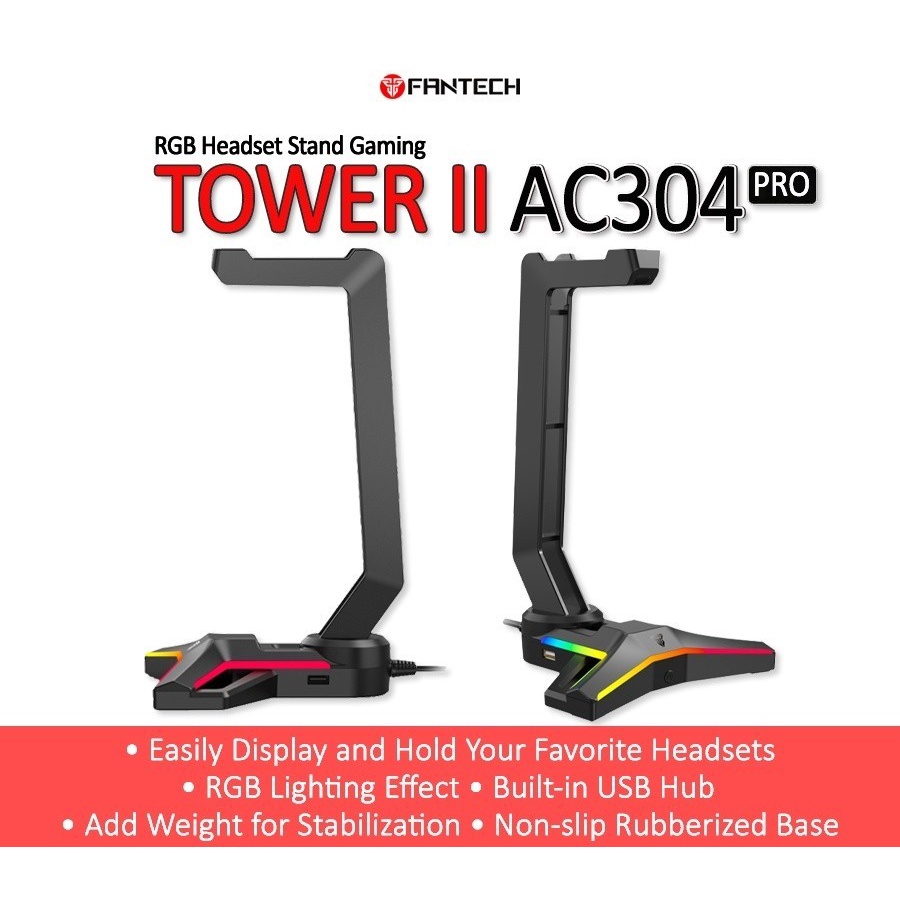 Fantech Tower II AC304 Pro / AC-304 Pro RGB Gaming Headset Stand