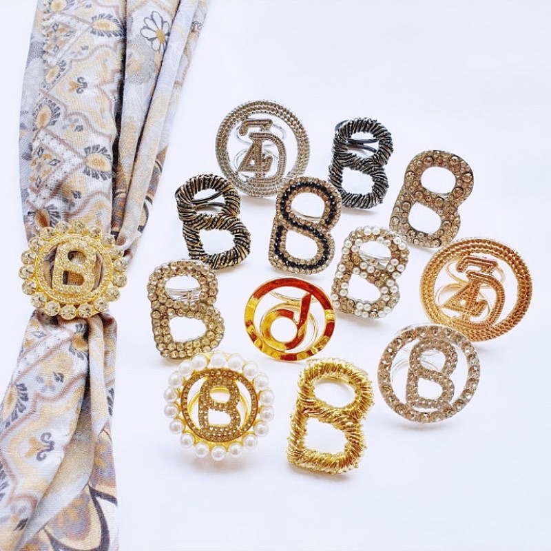 Ring Button / Bros Ring Button / Ring Journey / Bros Ring JP / Ring Deenay / Ring Donnascarves / Ring Hijab / Ring Kerudung / Hijab Ring / Ring Kolong / Bros Cincin / Ring Murah