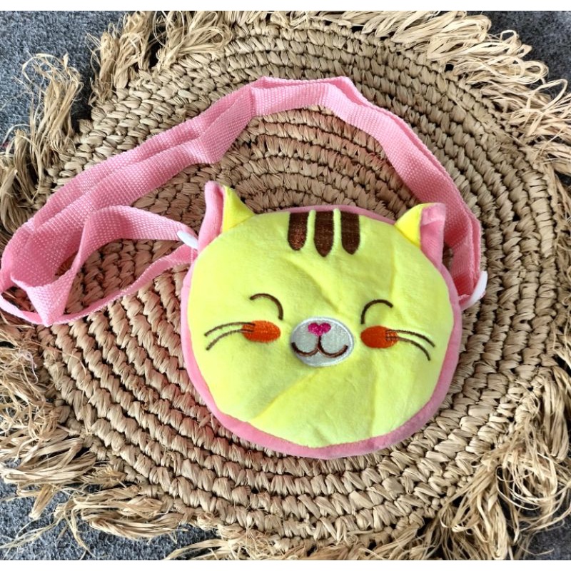 TAS SLEMPANG ANAK LUCU BULU HALUS LEMBUT