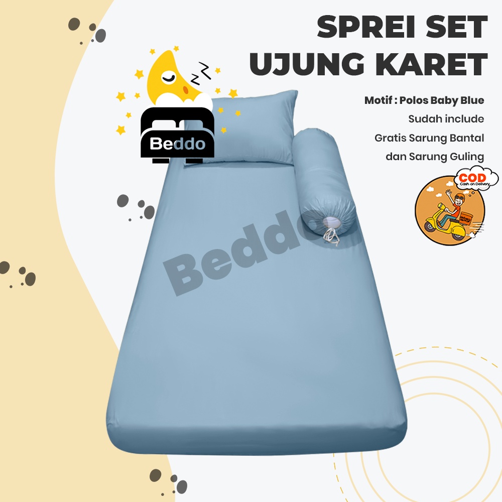 Sprei Polos 90x200 Sprei No.4 Sudut Karet