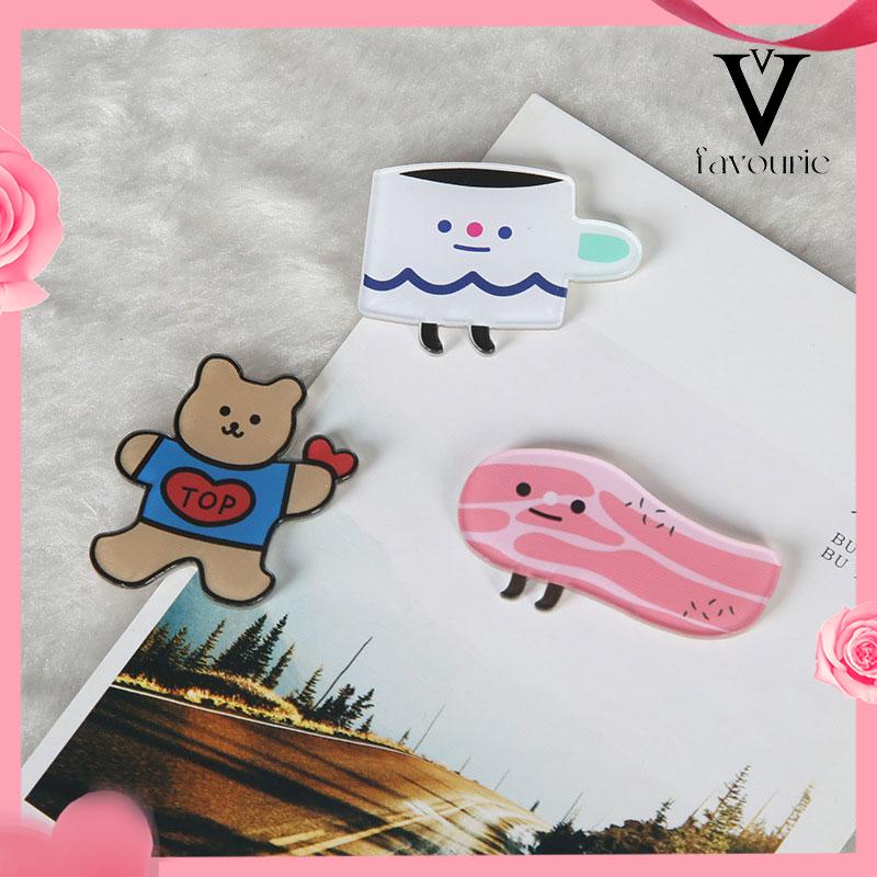 CODKorean Style Pin Brooch Bros Cute Aesthetic Karakter Akrilik-FA