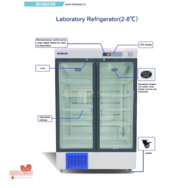 LABORATORY REFREGERARTOR BIOBASE / BIOBASE BPR-5V588 KULKAS LABORATORIUM