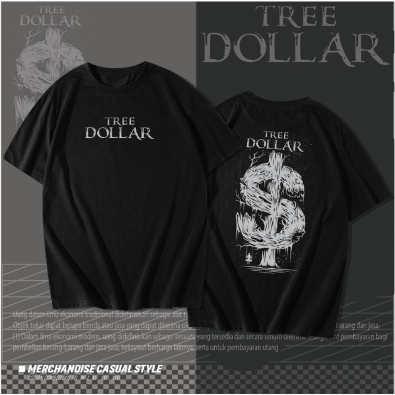 Kaos t-shirt Keren Tree Dollar