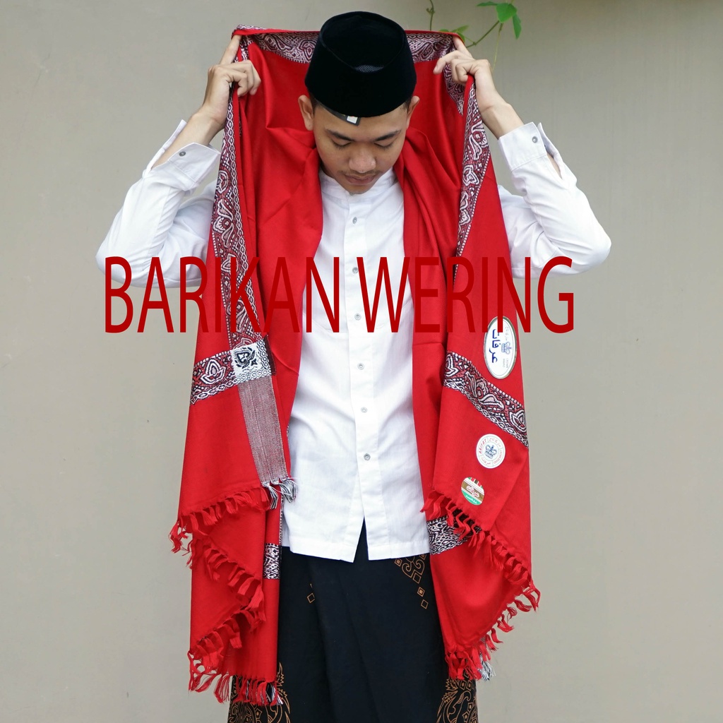 Sorban Kashmiri Arifat Motif Emas - Sorban Panjang Habib 2 Meter
