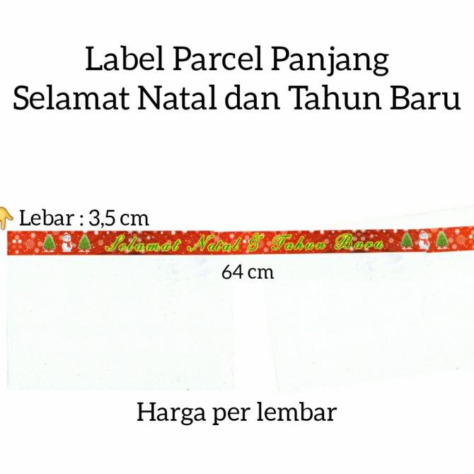 

PROMO LABEL PARCEL PANJANG SELAMAT NATAL DAN TAHUN BARU LIMITED EDITION
