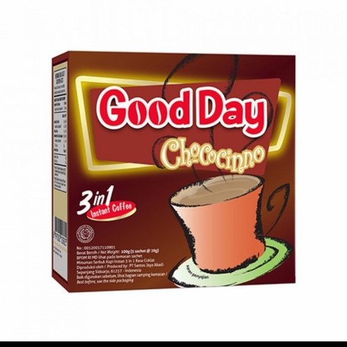 

GOOD DAY COFFE CHOCOCINNO 5X20GR /BOX