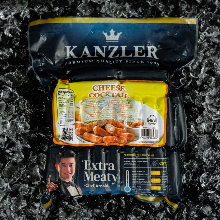 

Kanzler Sosis Cheese Cocktail 500gr