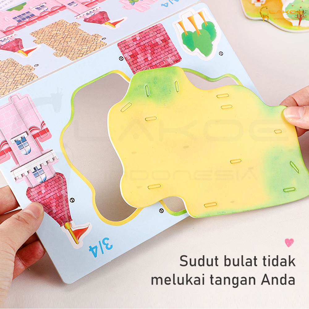 Mainan Edukasi Puzzle 3D DIY Jigsaw Puzzle Mainan Anak bahan foam