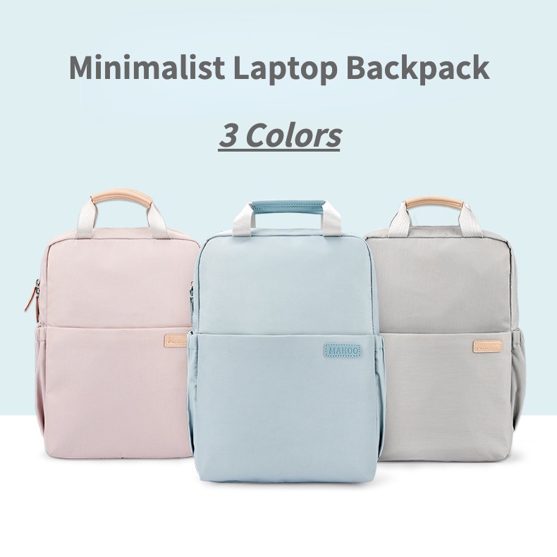 Smalllee Wanita Tas Ransel Ringan Tahan Air Tahan Guncangan Kapasitas Besar Tas Ransel Laptop 15.6 Inci