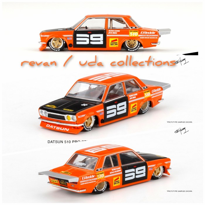 Mini GT MiniGT x Kaido House Datsun 510 Pro Street SK510 Orange