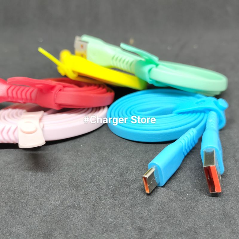 Kabel Data 3.1A Fast Charging Type C Macaron Cable Gepeng