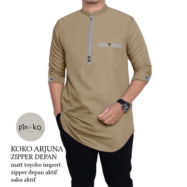 PIK - Koko Kurta Arjuna S, M, L, XL, XXL, 3XL / KOKO TERBARU 2021/ BAJU KOKO PRIA JUMBO/ BAJU MUSLIM PRIA/ KOKO MURAH