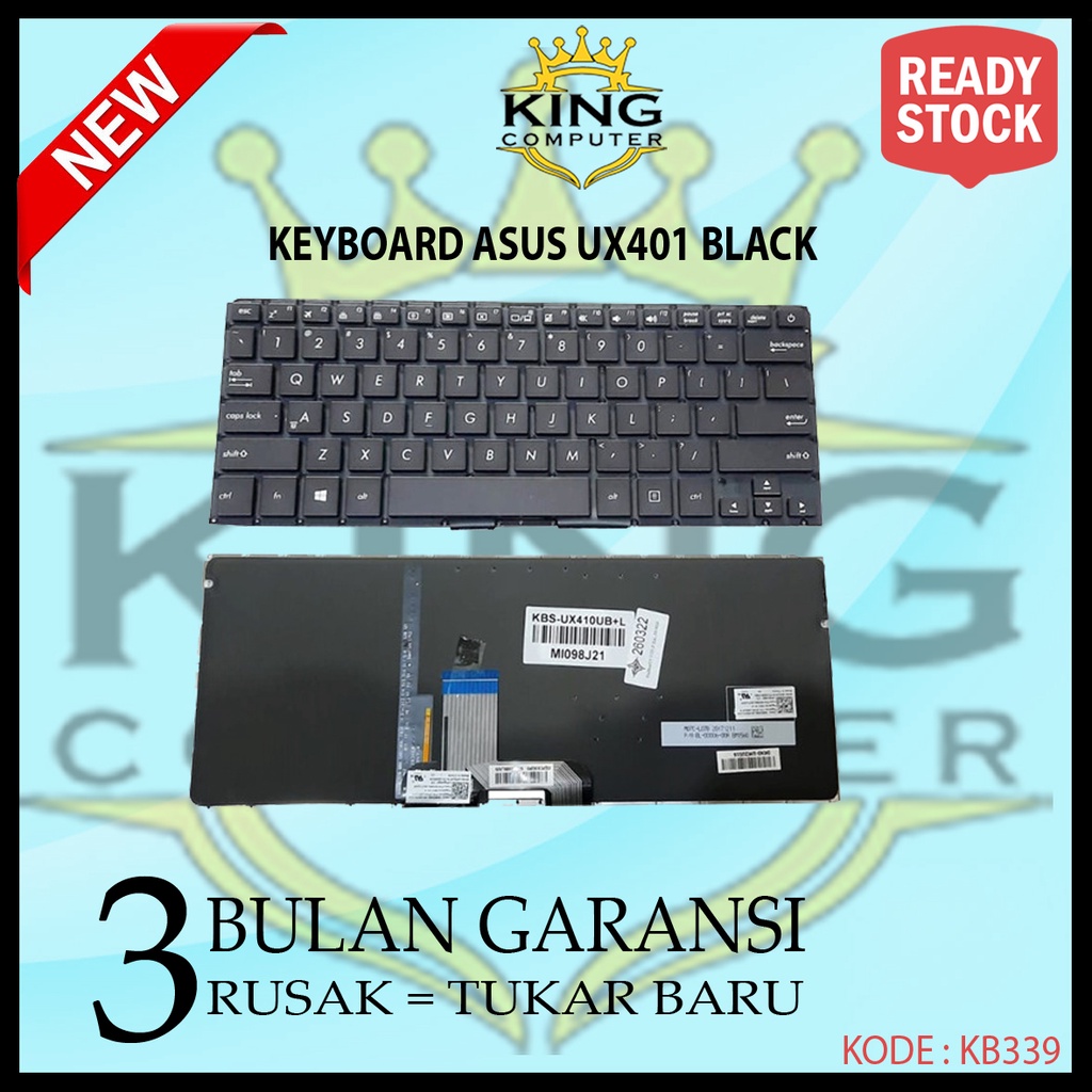 Keyboard Asus UX410 X410 UX410u UX410UF UX410UQ UX410UQK Back Backlit