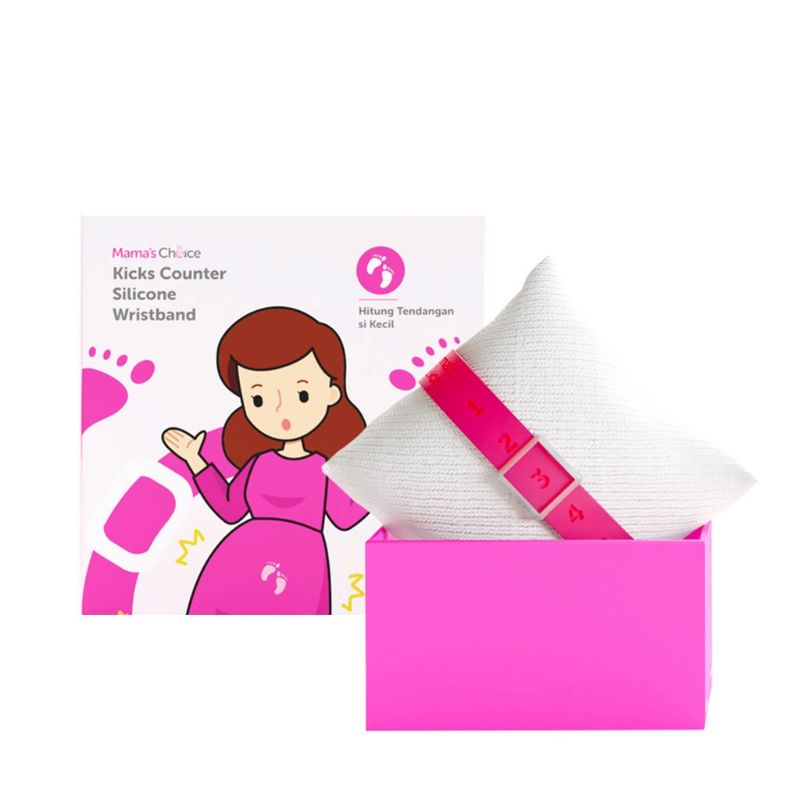 Mama's Choice Kicks Counter Silicone Wristband | Gelang Penghitung Tendangan Bayi