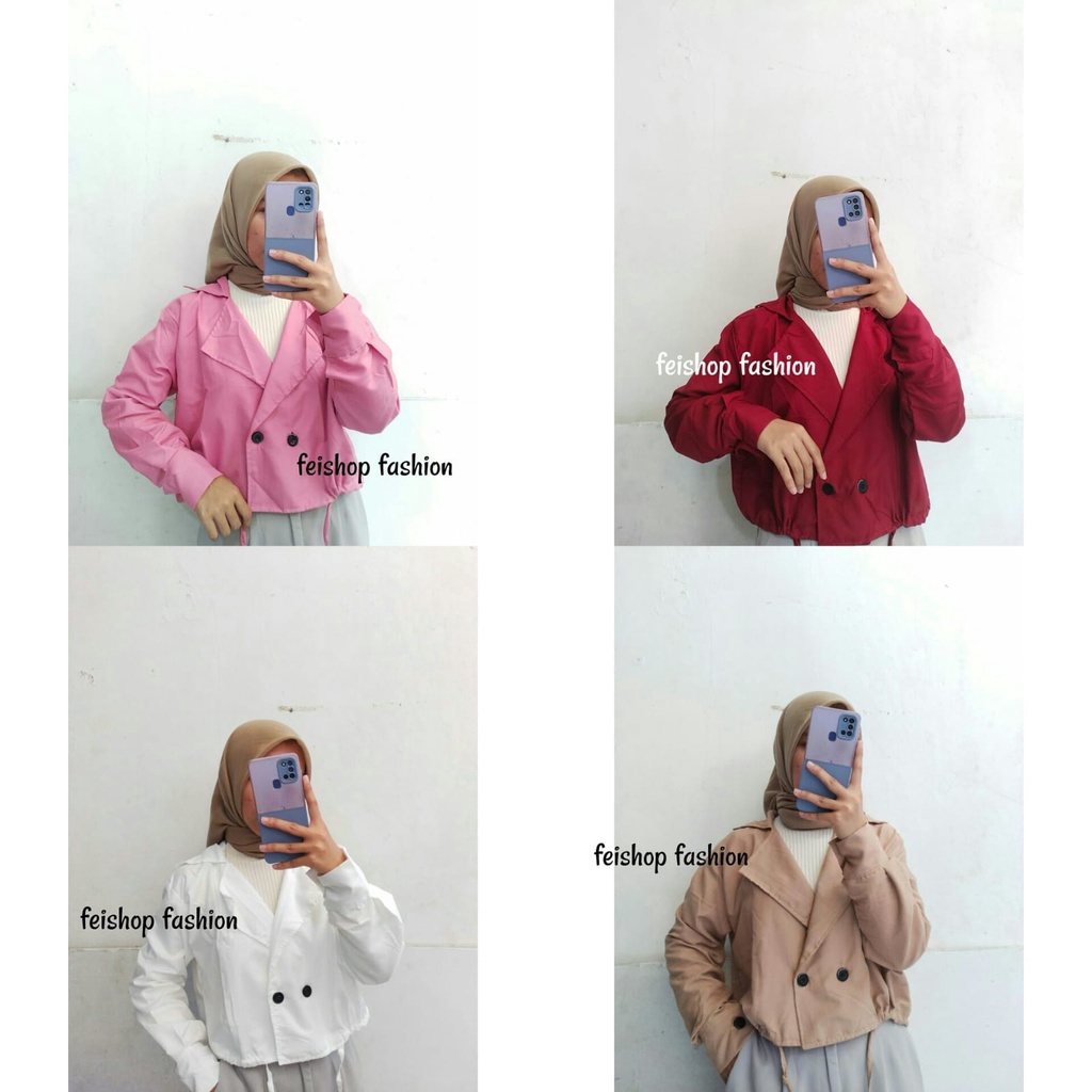 SALE ! ADARA Blazer Crop - Outer Blazer Wanita / Blazer Wanita Casual