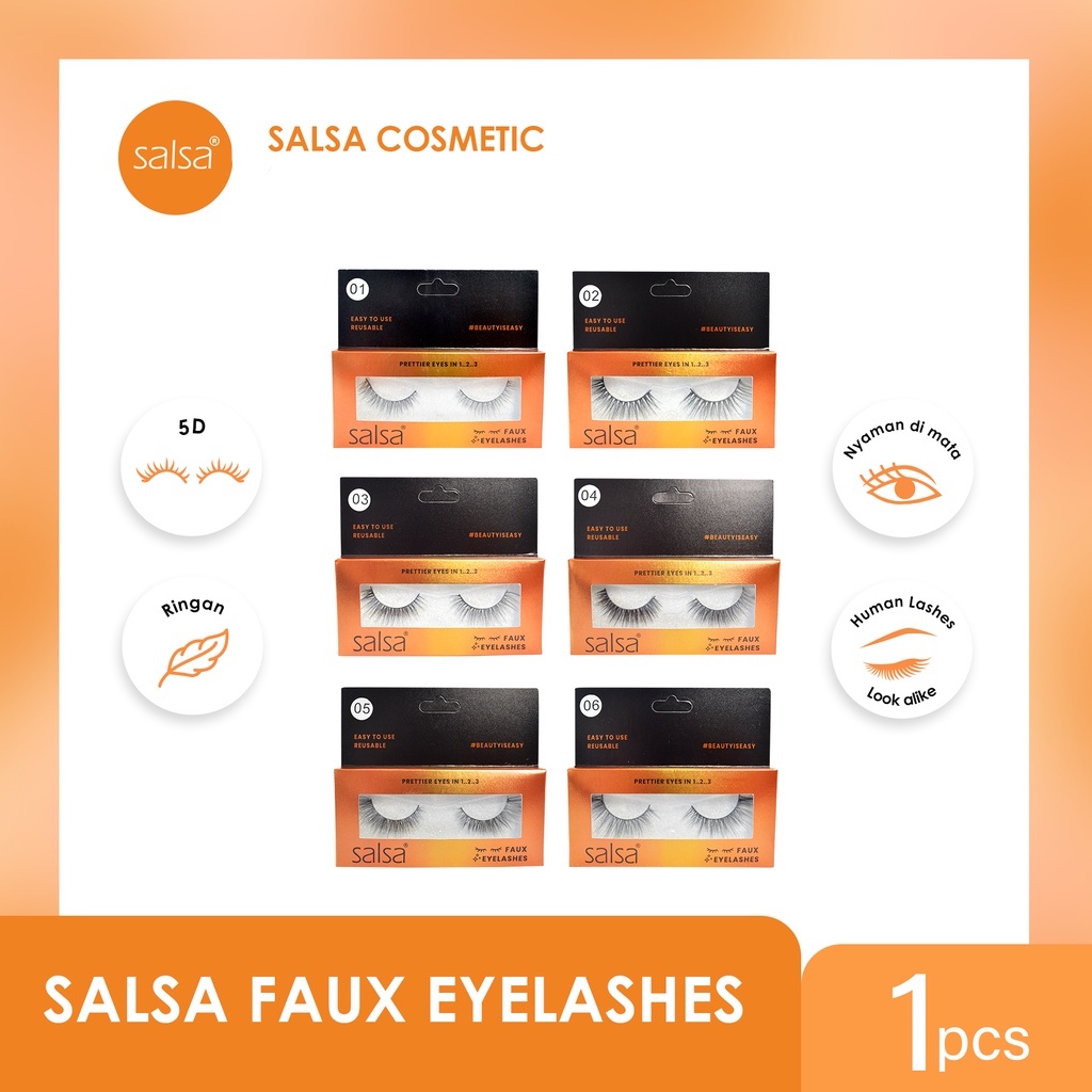 ★ BB ★ SALSA Faux Eyelashes - Bulu Mata Palsu Natural Fake Eyelash