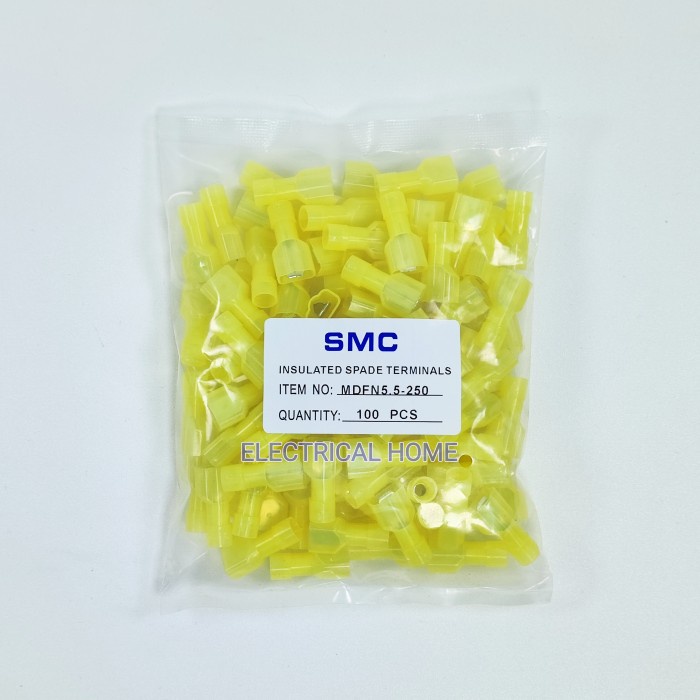 SKUN KABEL MALE INSULATED FULL VINYL NYLON MDFN 5.5-250 KUNING.