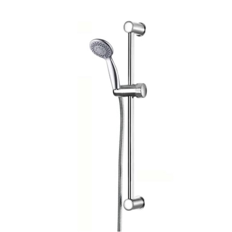 KRIS SET HAND SHOWER DENGAN SLIDE RAILKSR972 - SILVER/ACE SLIDRAIL SHOWERSET KRIS 3F D8CM CHROM972/ACE SHOWER KAMAR MANDI/ACCESORIS BATHROOM