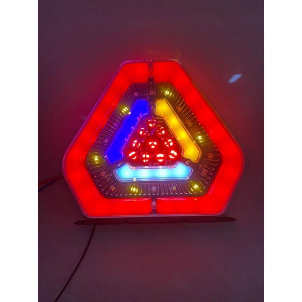 Stop Lamp F1 Truk Bis 24 Volt Nyala RGB newwwww