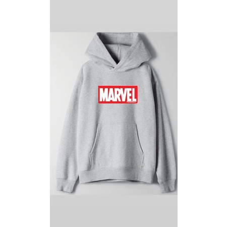 JAKET PULLOVER BASIC HOODIE SWEATER H&M HM MARVEL HOODIE COLLOR MARVEL REJECT
