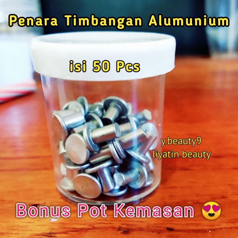 Penara Timbangan 1 Set isi 50 Pcs Termurah Penara Farmasi Allumunium Penara Pot Penara Plastik