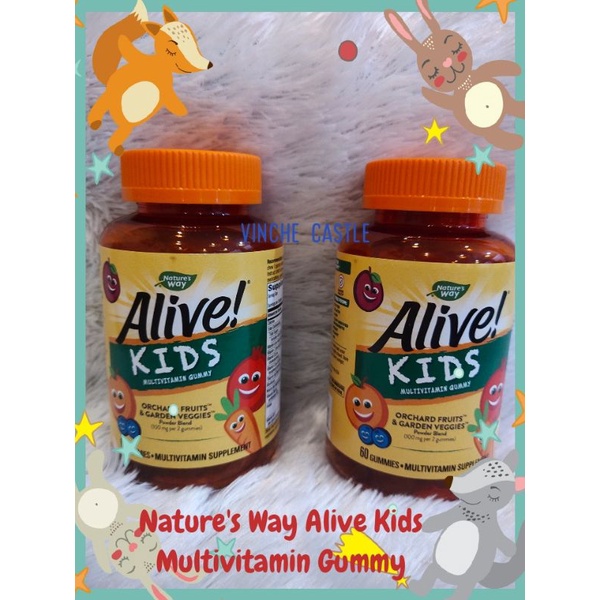 Jual Nature's Way Alive Kids Multivitamin Gummy (Vitamin Anak) | Shopee ...
