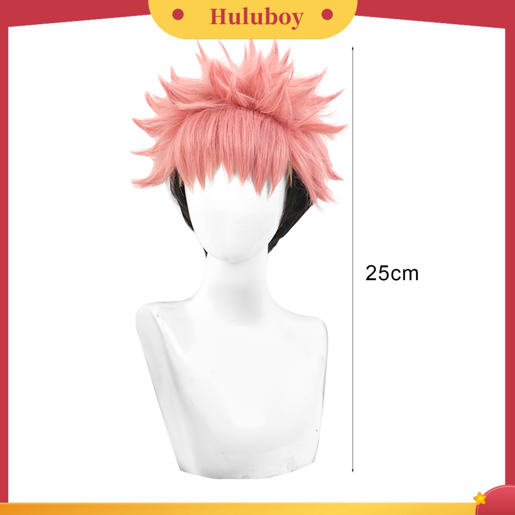 Wig Rambut Palsu Model Pendek Warna Gradasi Untuk Cosplay