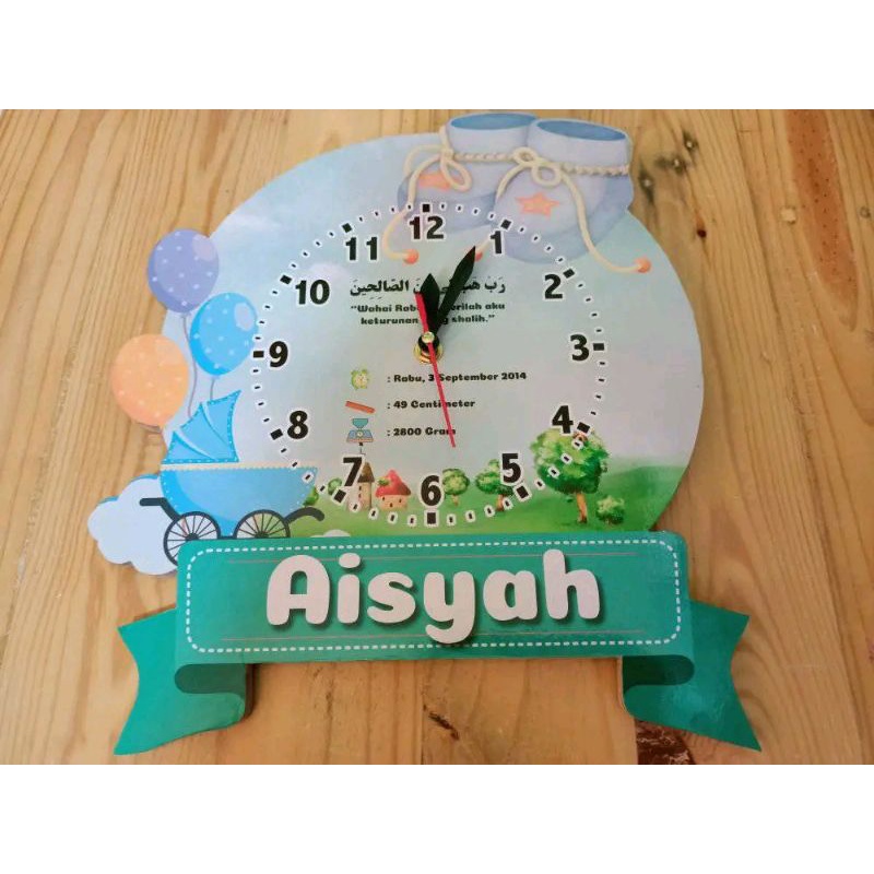 papan jam mdf