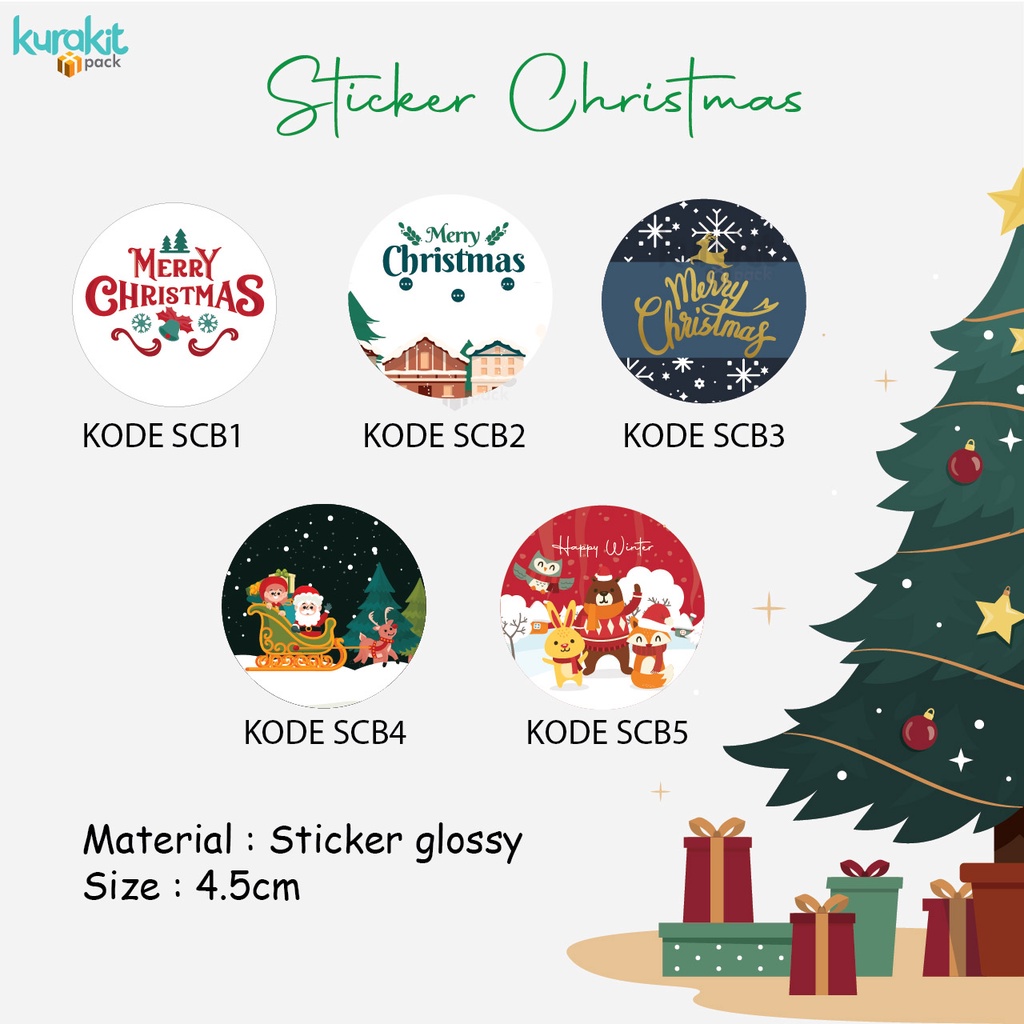 

Sticker Natal, Sticker Tutup Toples, Sticker Edisi, Sticker Hampers, Sticker Segel Box