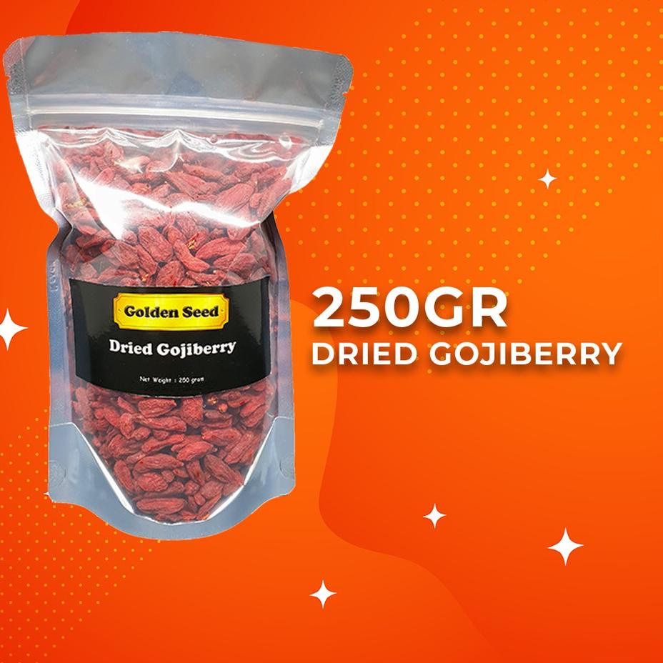 

GRATIS ONGKIR✅GOJIBERRY PREMIUM 250gr - GOJI BERRY - WOLFBERRY - KICHE - KICE - GOU QI - QI ZI - KICHI QI ZHI|RA4