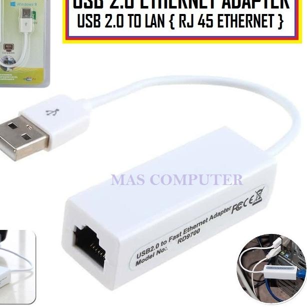 Stok Baru Usb to Lan RJ45 / Kabel Usb to Lan RJ45 Cat5E / Usb 2.0 to Ethernet