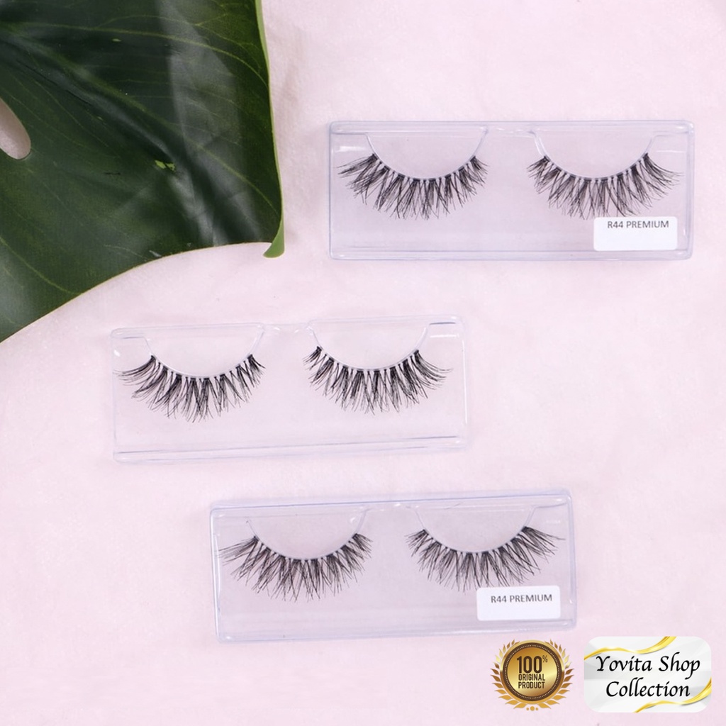 Bulu Mata Palsu Natural Varian R44 Premium. Fake Eyelash Handmade Premium