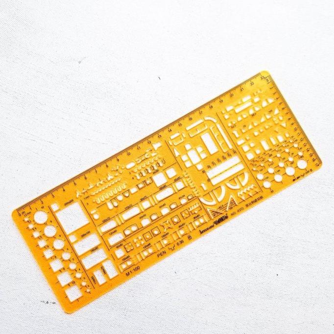 

Penggaris Drawing Template Arsitek Jinsihou