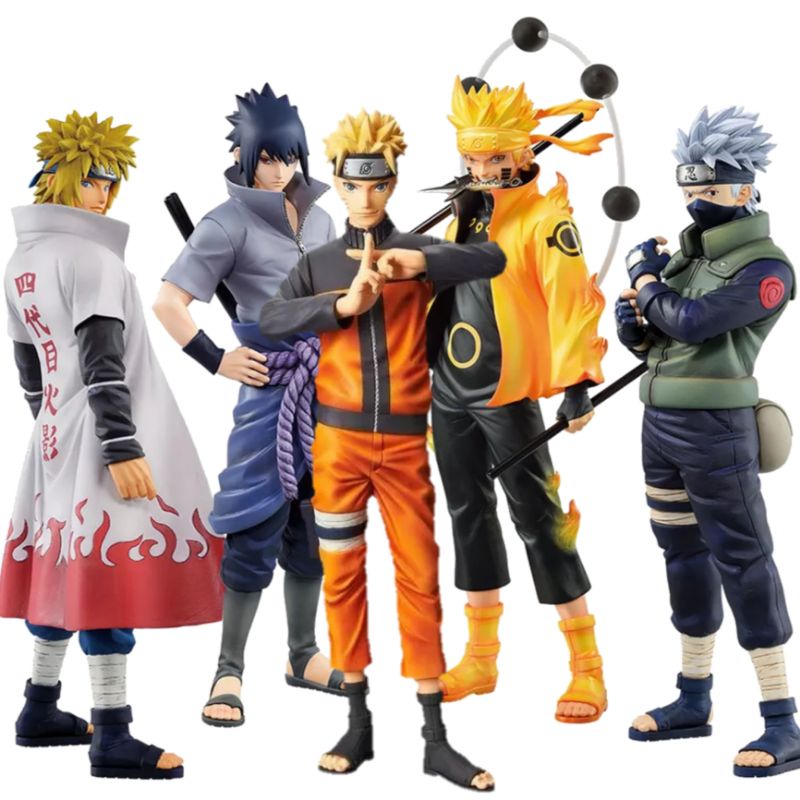 Action Figure Naruto Minato Sasuke Kakashi Itachi Madara Miniatur Pajangan Hiasan