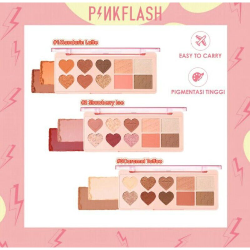 PinkFlash OhMyLove Multiple Face Palette Eyeshadow Blushon Higlighter