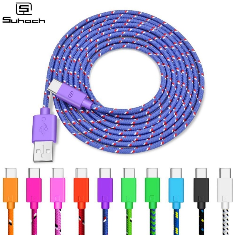 Kabel USB Tipe C Pengisian Cepat USB C Kabel Tipe-C Data Cord Charger USB C Untuk Samsung S9 Note9 Huawei P20 Pro 1m/2m/3m