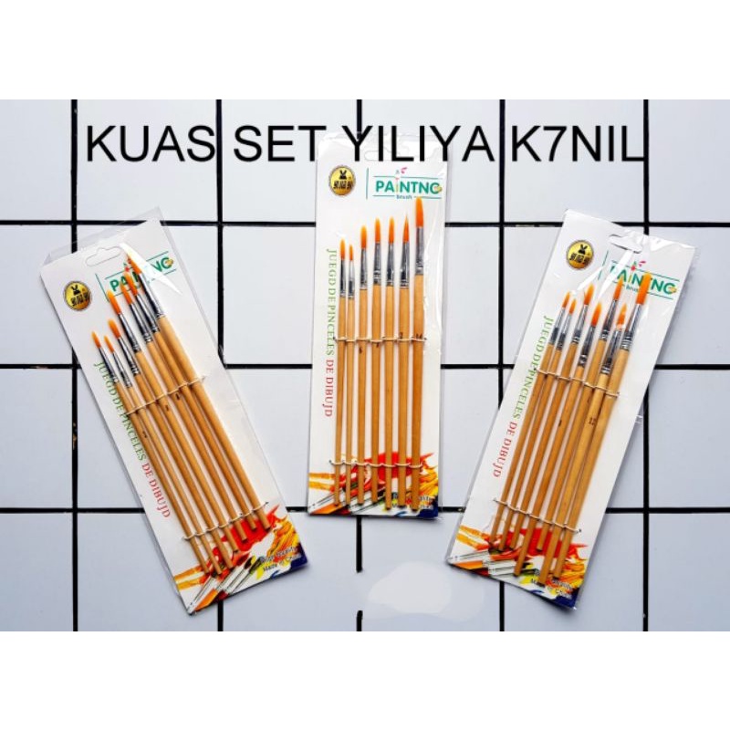 

Brush Round Set 7Pcs Walito K7 / Kuas Runcing Set 7pcs Walito K7