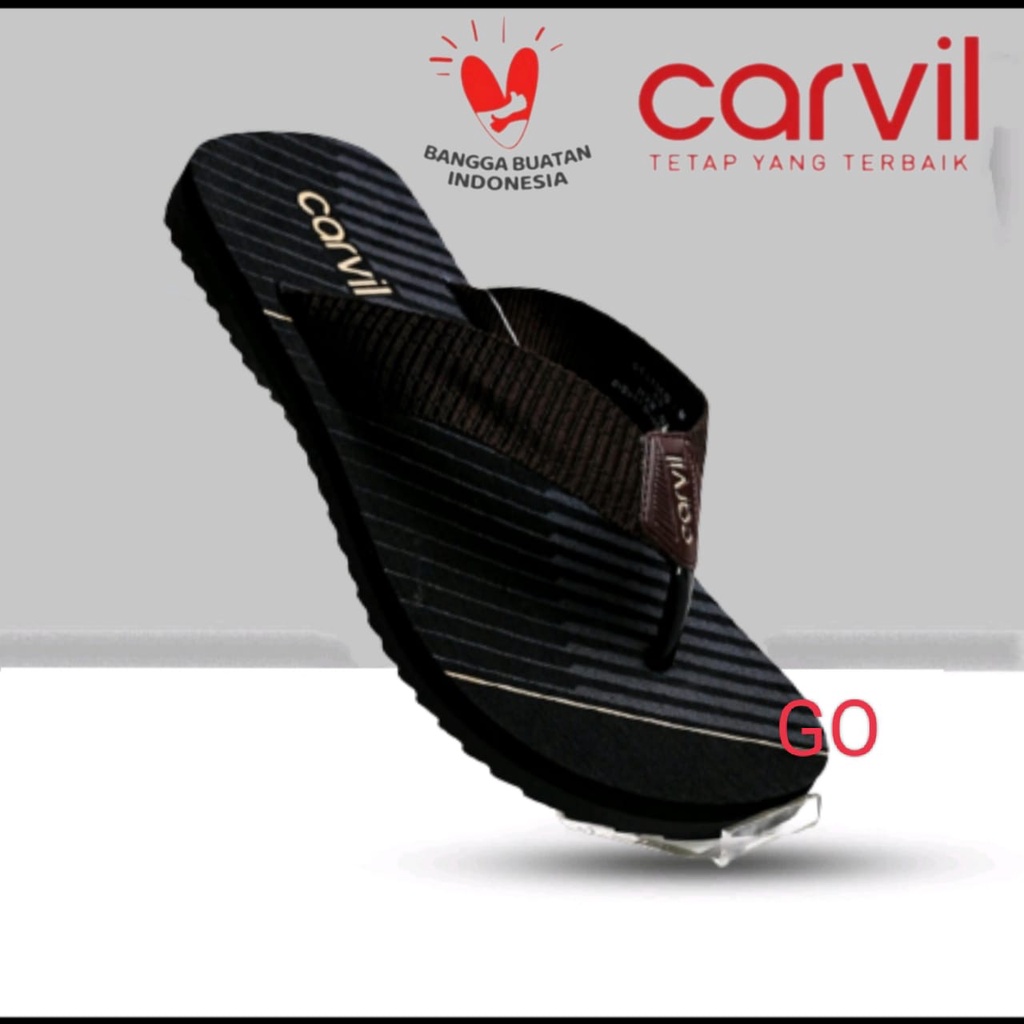 Gos Carvil Sandal Pria 39-43 Sandal Jepit Carvil Anti Slip &amp; Awet