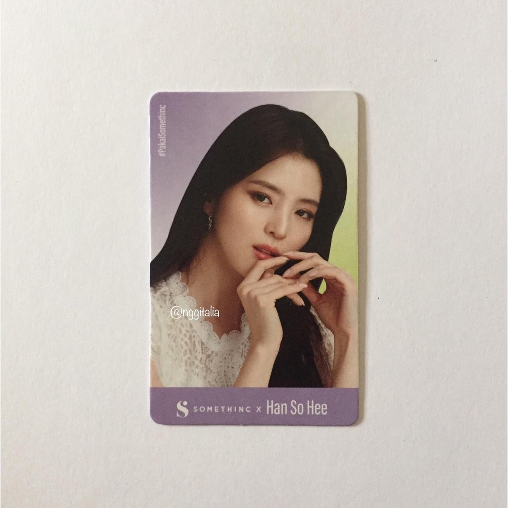 Photocard Somethinc x Han So Hee