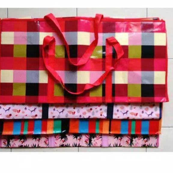 Best Seller Tas Belanja Karung Plastik Resleting Jumbo - Bag Baju/Barang