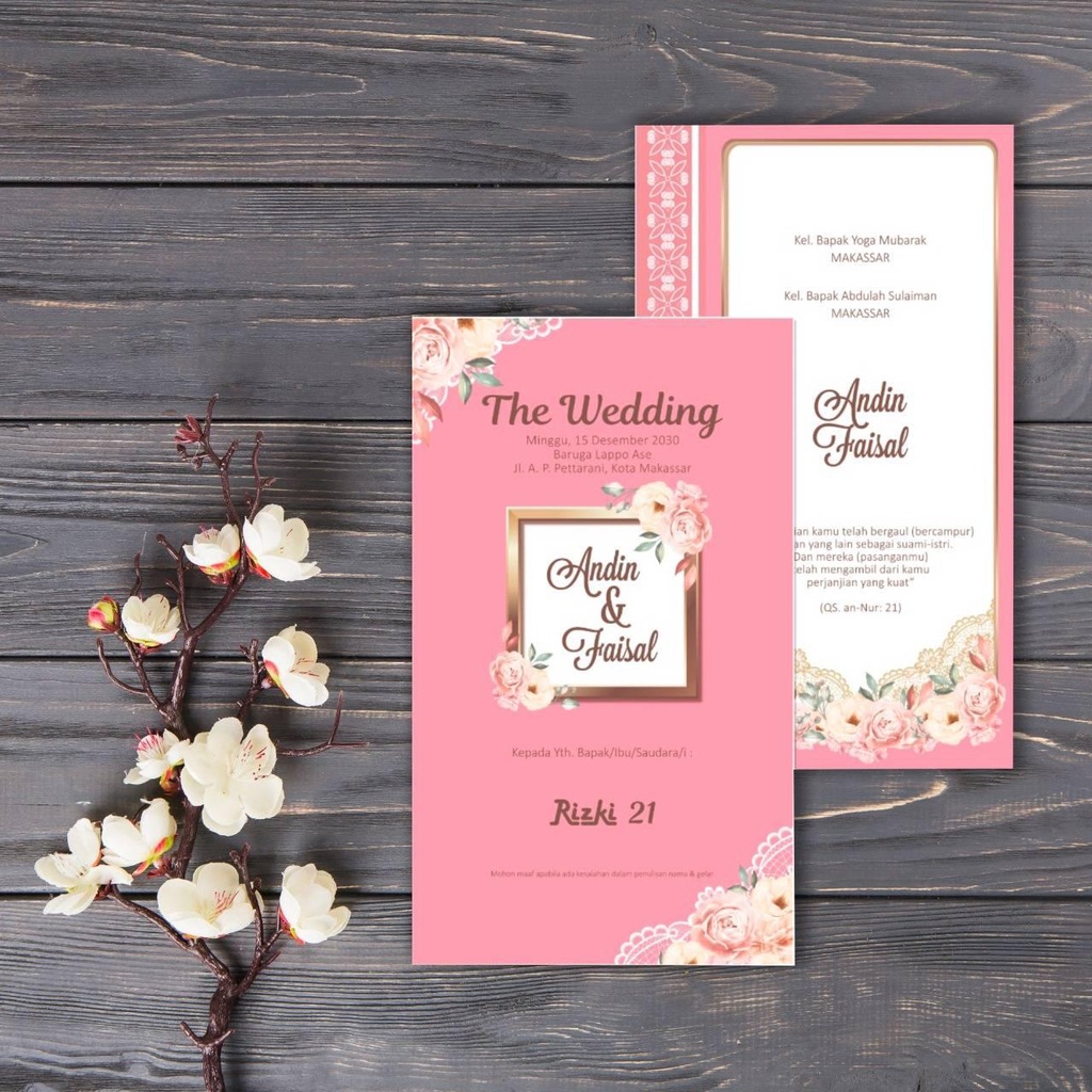 Rizki 21 Blanko Undangan | Undangan Murah | Blangko Undangan