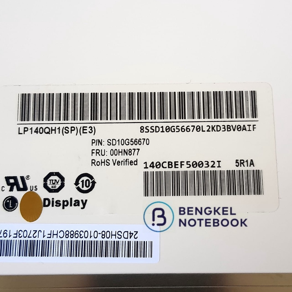 LCD Touchscreen Lenovo X1 Carbon Gen 3th LP140QH1-SPA2 20BS 20BT 00HN827 00HN842 00NY424 00HN833 QHD 2560*1440