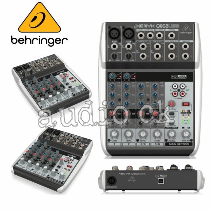 BEHRINGER XENYX Q 802 USB/Q 802 USB MIXER WITH SOUNDCARD ORIGINAL
