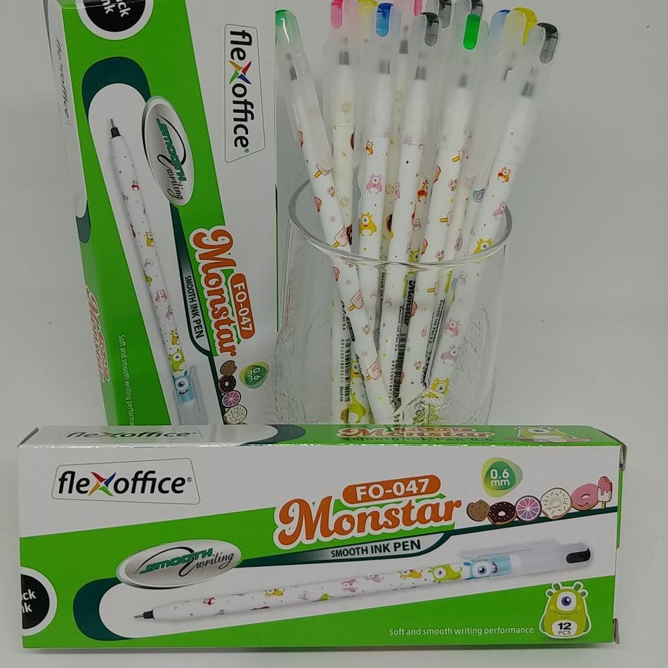 

[W-7O ♥☞] Pulpen Smooth Ink Pen 0.6mm - 0.6 mm Monstar - Warna Hitam-pasti dikirim