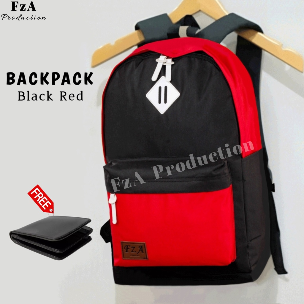 Big Promo..Tas Ransel Distro sekolah kuliah Kerja Pria Wanita Tas Ransel Laptop Original - FzA Gratis Dompet Pria