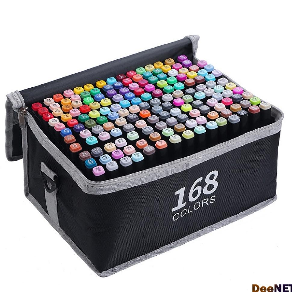 

TOUCH SPIDOL DUAL SIDE FINE ART MARKER 168 COLOR DOUBLE HEADED MARKER SET MULTI COLOR SPIDOL TERLARISS...,,,,,