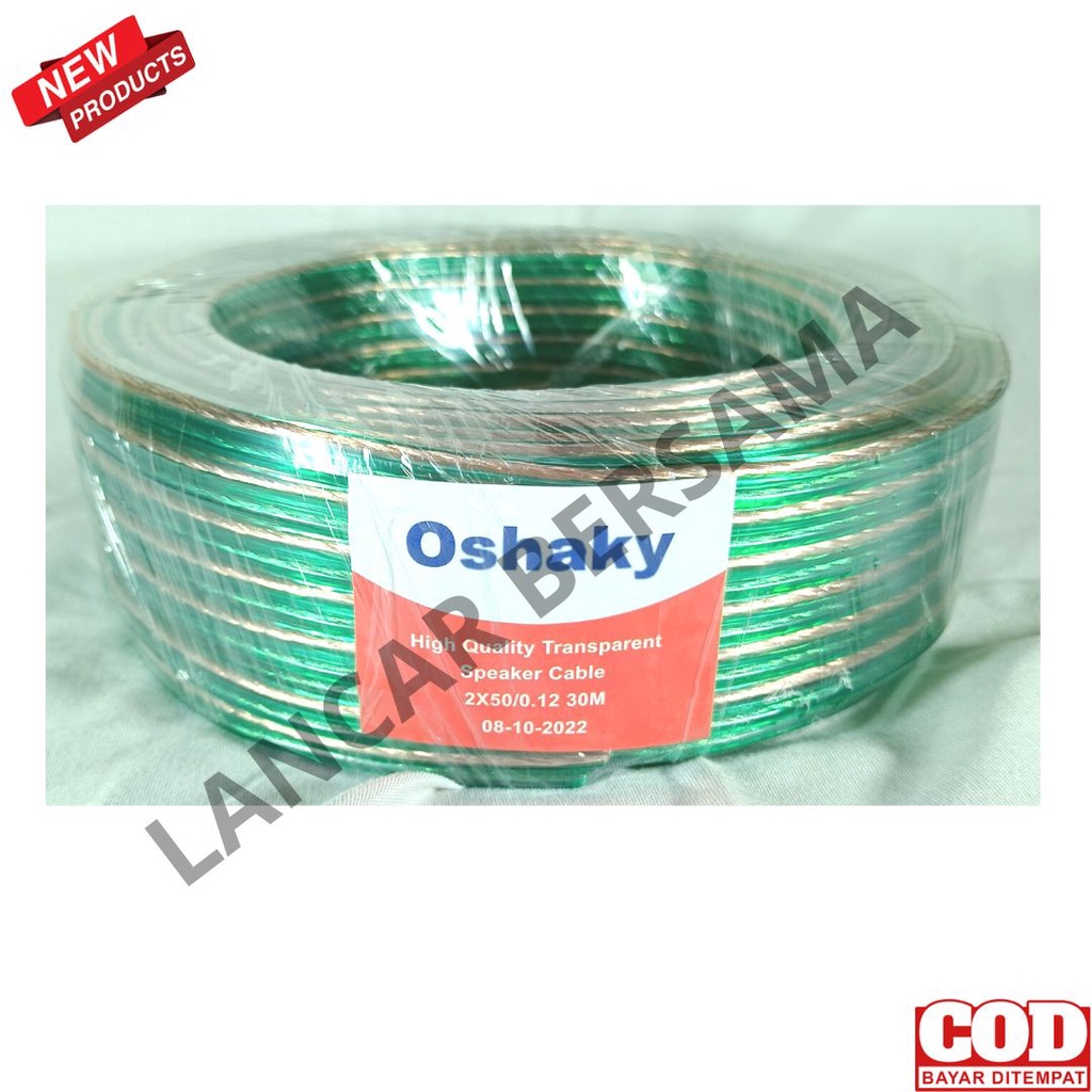 KABEL MONSTER 2X30,2X50,2X80 30M FULL,100YARD=90METER MERK OSHAKY/KABEL MURAH