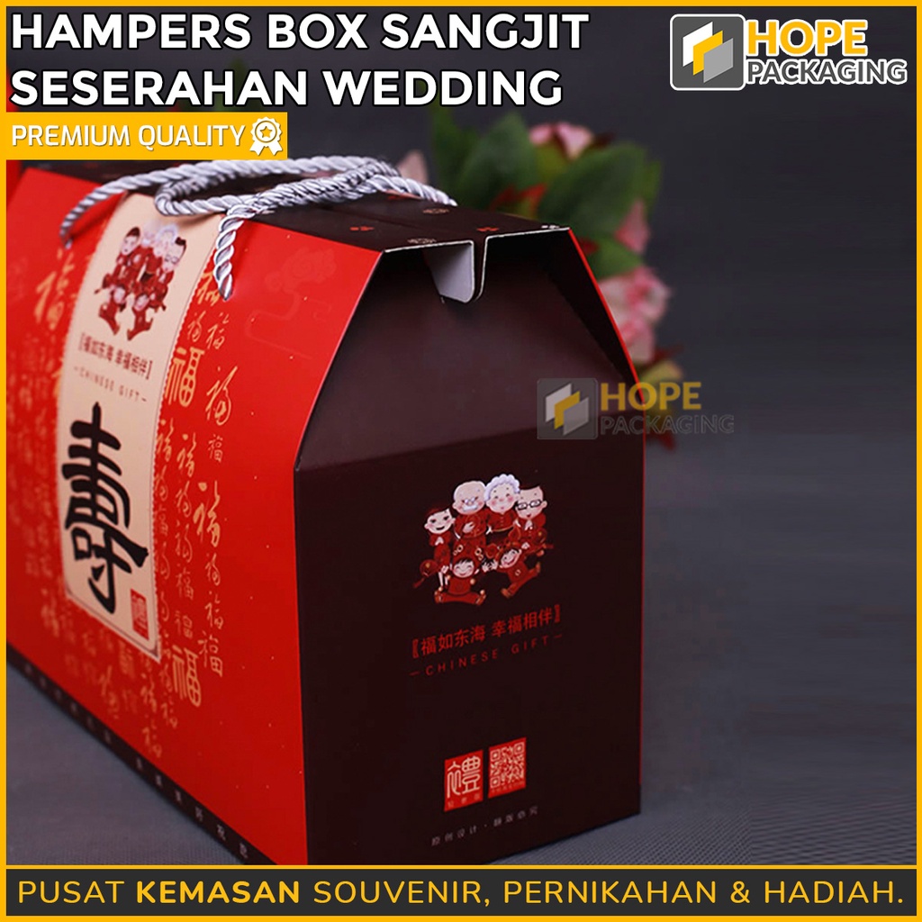 Hampers Box Sangjit / Kotak Tenteng Souvenir Wedding Sangjit  / Kotak Bingkisan Chinese Wedding