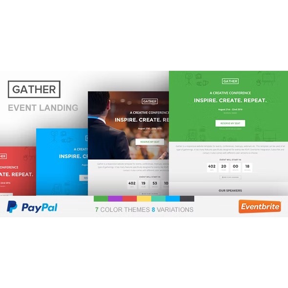Landing Page - Event Landing Page Template Gather